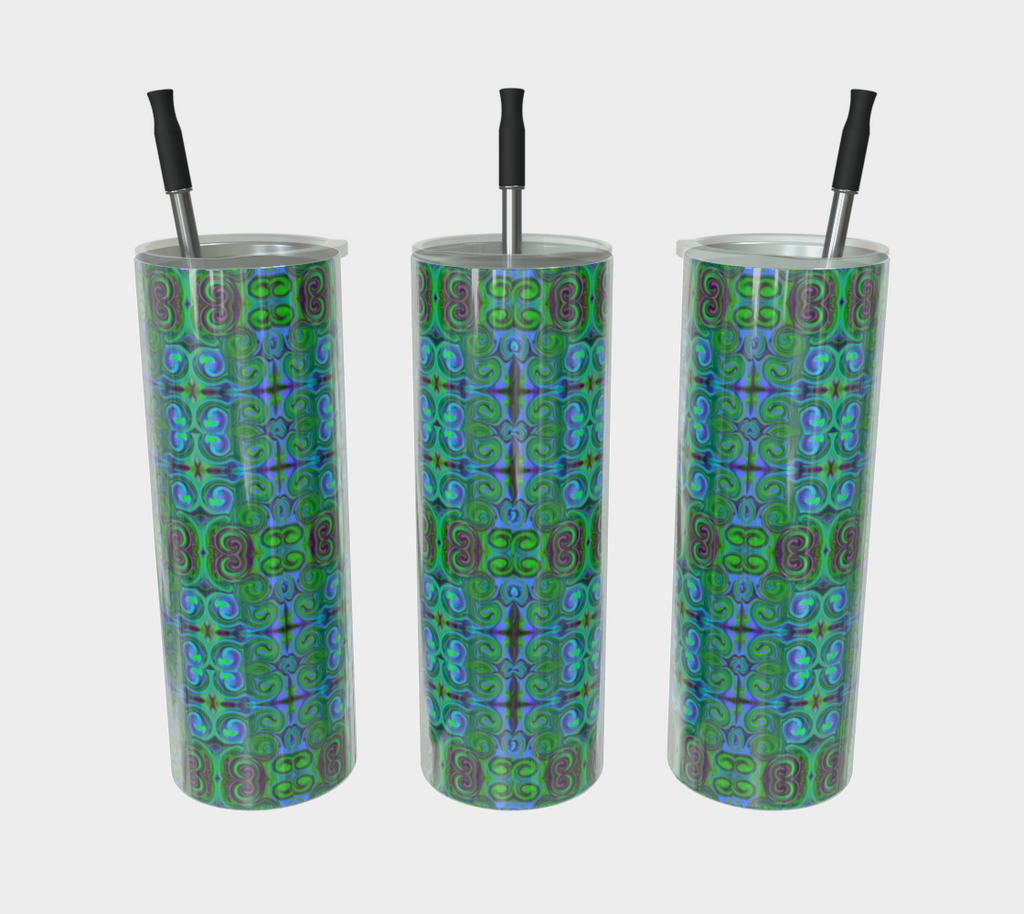Mirrored Swirls - Stainless Steel Tumbler