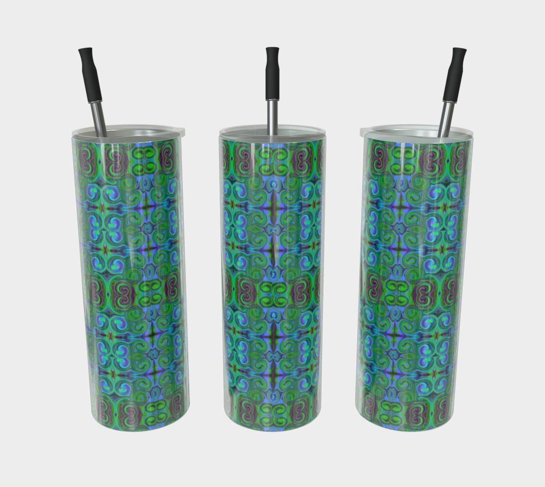 Mirrored Swirls - Stainless Steel Tumbler