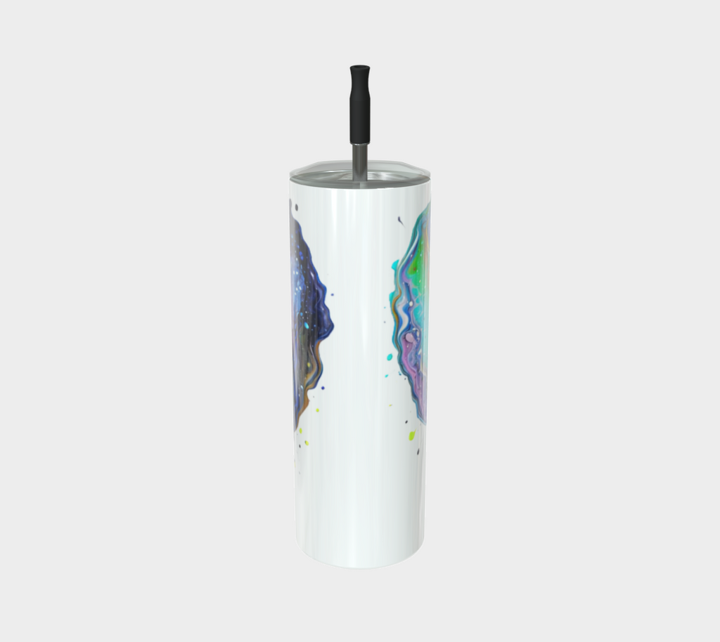 Fluid Art Heart - Stainless Steel Tumbler