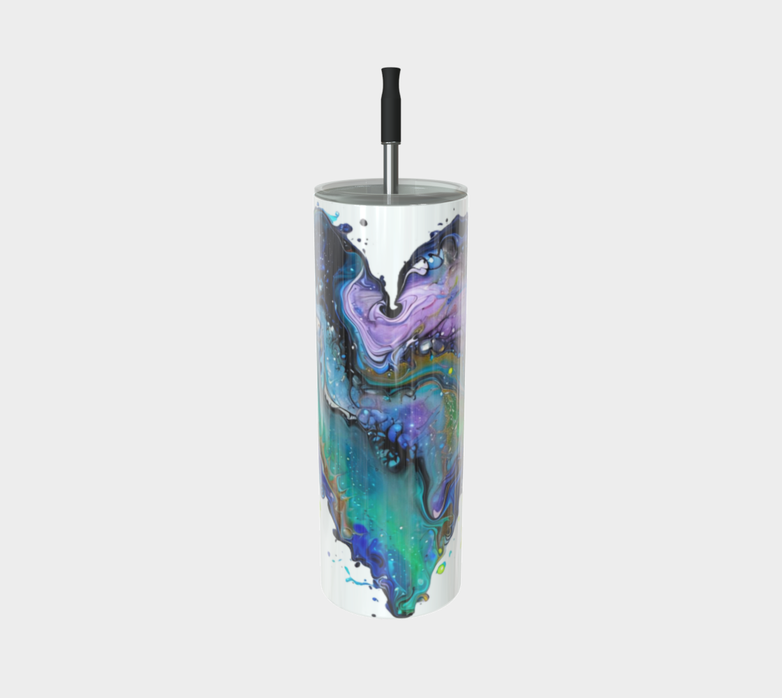 Fluid Art Heart - Stainless Steel Tumbler