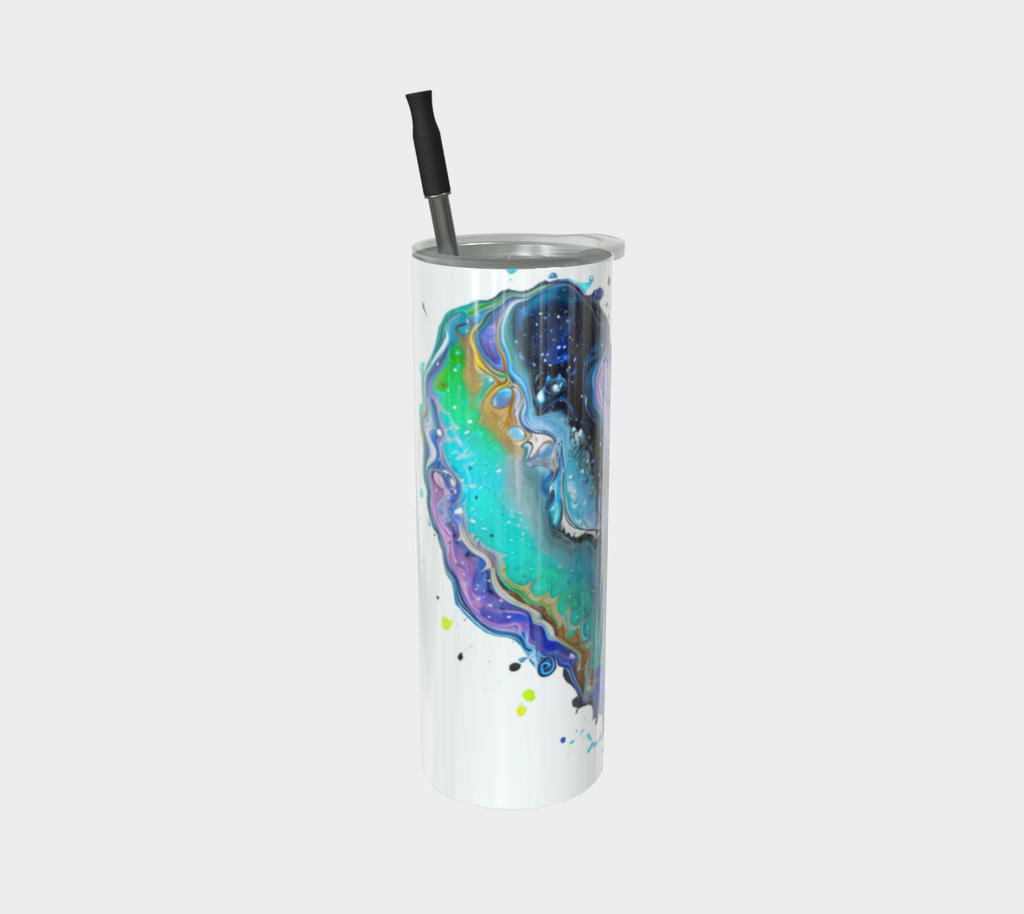 Fluid Art Heart - Stainless Steel Tumbler